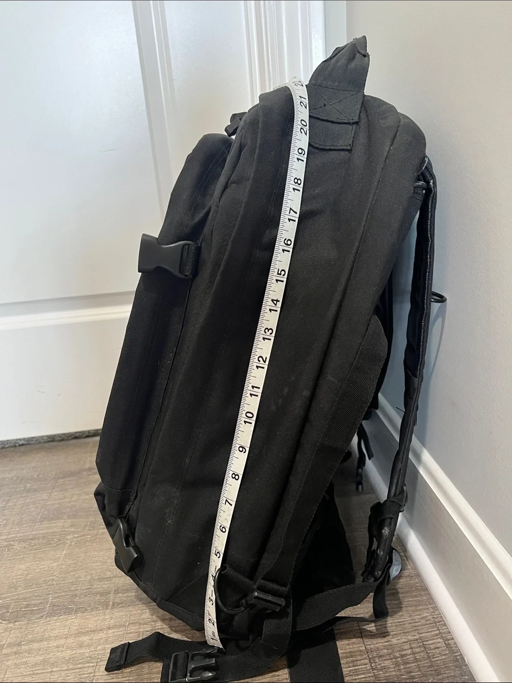 Black Men's Bug Out Bag Backpack with Organized Storage